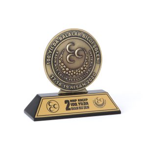 Milliyetçi Hareket Partisi (KACEP) Metal Rölyef Anı Objesi