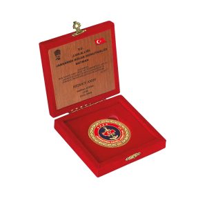 Jandarma Bölge Komutanlığı Süet Kutulu Madalyon