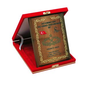 3'üncü Komando Tugay Komutanlığı Ahşap Plaket