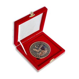 2'nci Hudut Tugay Komutanlığı Süet Kutulu Bronz Madalyon